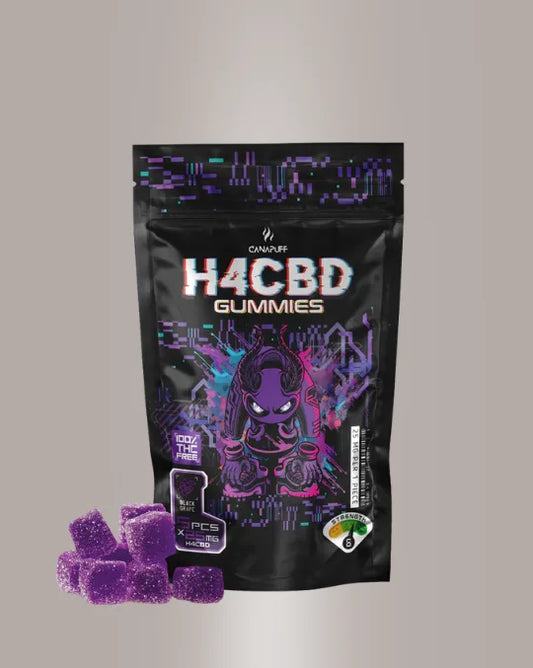 Canapuff H4CBD Gummies Black Grape