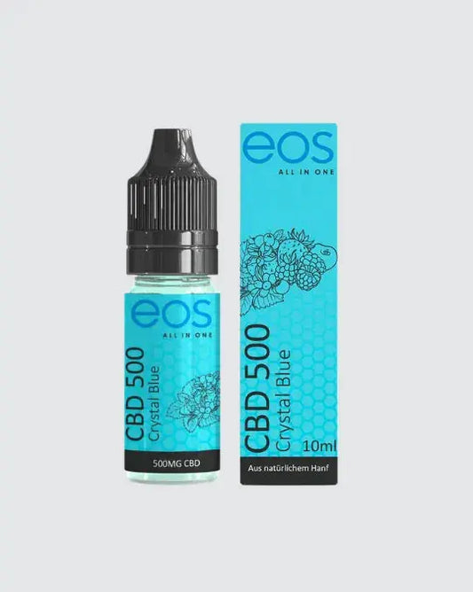 CBD E-Liquid von EOS im Geschmack Crystal Blue mit 500 mg CBD