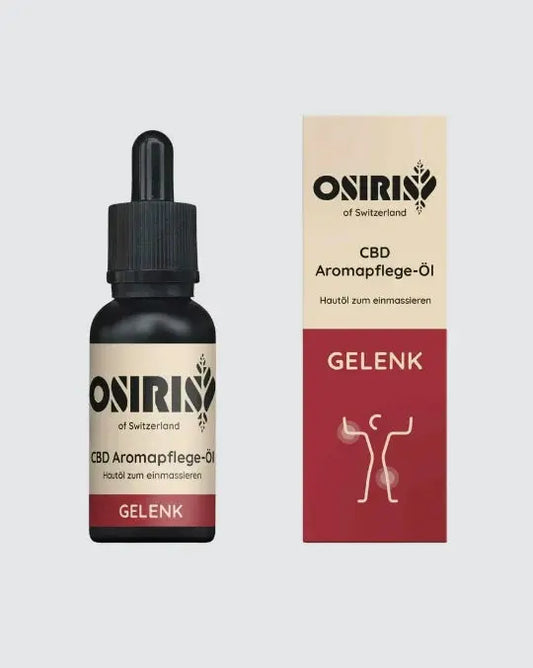 Osiris GELENK & MUSKEL Aromapflegeöl mit Arnika, Johanniskraut & CBD – 30 ml Flasche für Gelenke und Muskeleschwerden