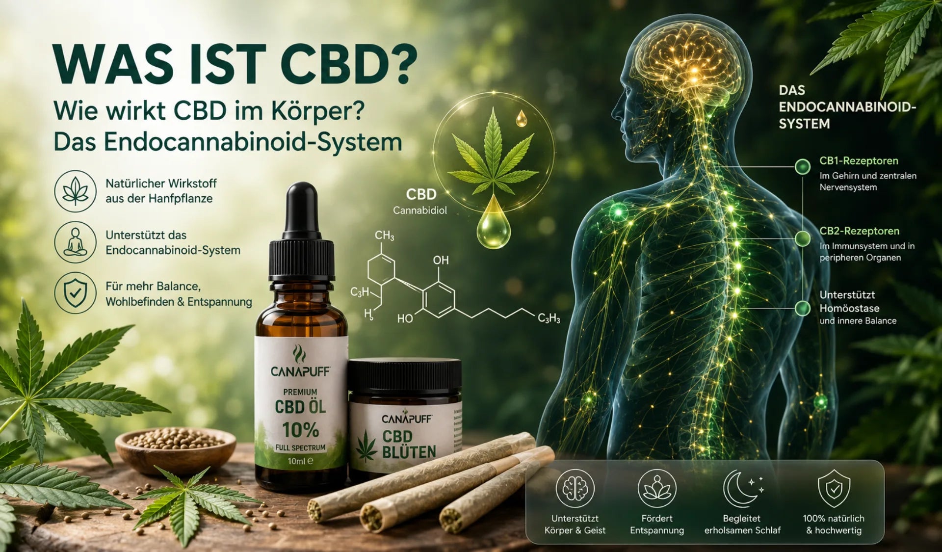 Was ist CBD? Wirkung und Anwendung