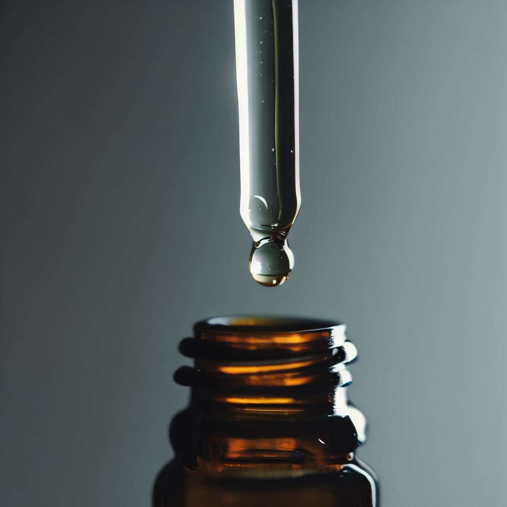 CBD OEL Tropfen mit Pipette