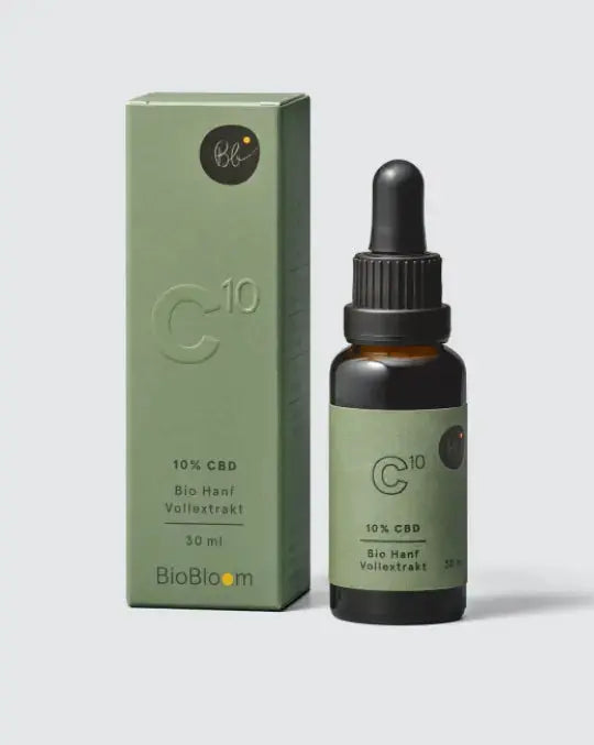 BioBloom 10% Bio CBD Öl
Hanf Vollextrakt 10 ml