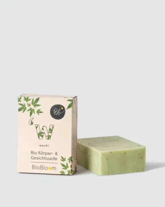  Bio CBD Kosmetik
Bio Körper- und Gesichtsseife
washi von BioBloom