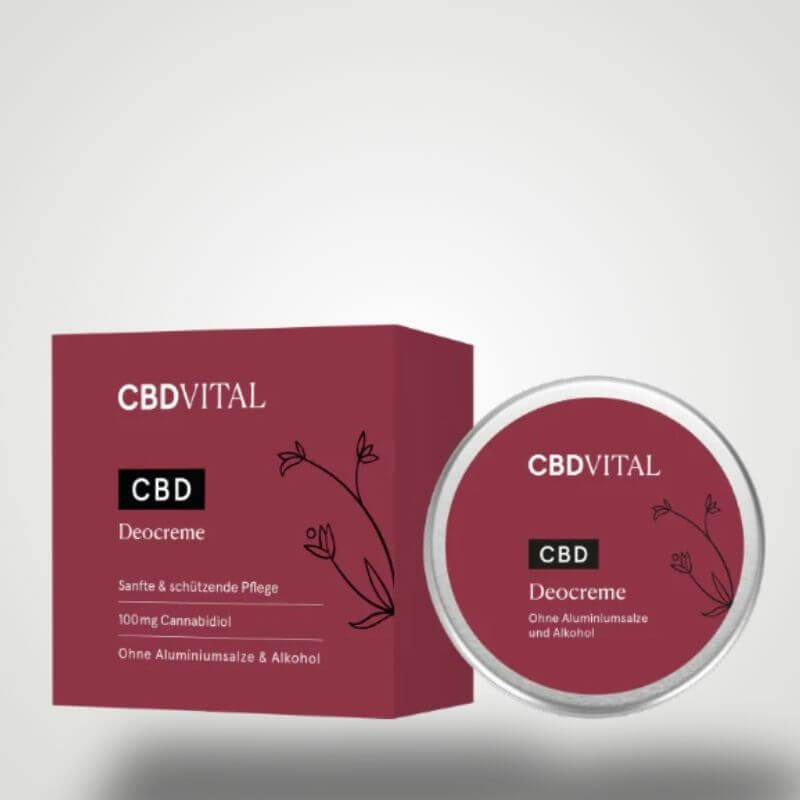 CBD Vital CBD Deocreme für mehr Frischegefühl ohne Aluminiumsalze und 0% Alkohol