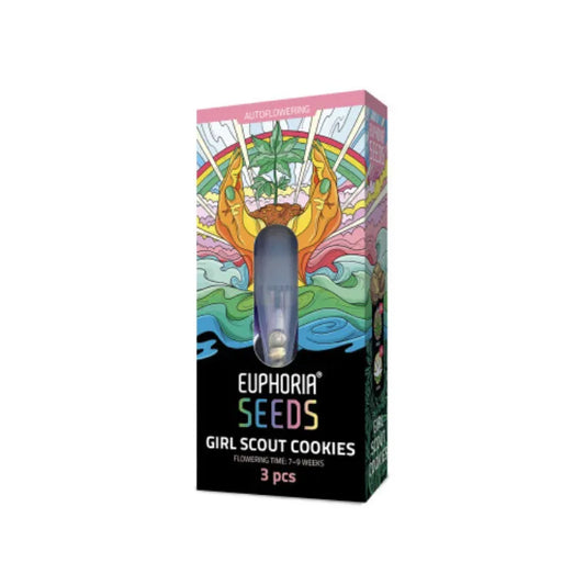 Euphoria Seeds Girl Scout Cookies Autoflower Samen, Verpackung mit 3 Samen und 7 bis 9 Wochen Blütezeit