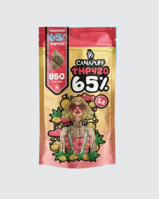 Canapuff THCP420 GSC – 65 % THCP420 Premiumblüten in stylischer Verpackung, starke Wirkung, hochwertiges Aroma und moderne Cannabinoid-Alternative ohne THC.