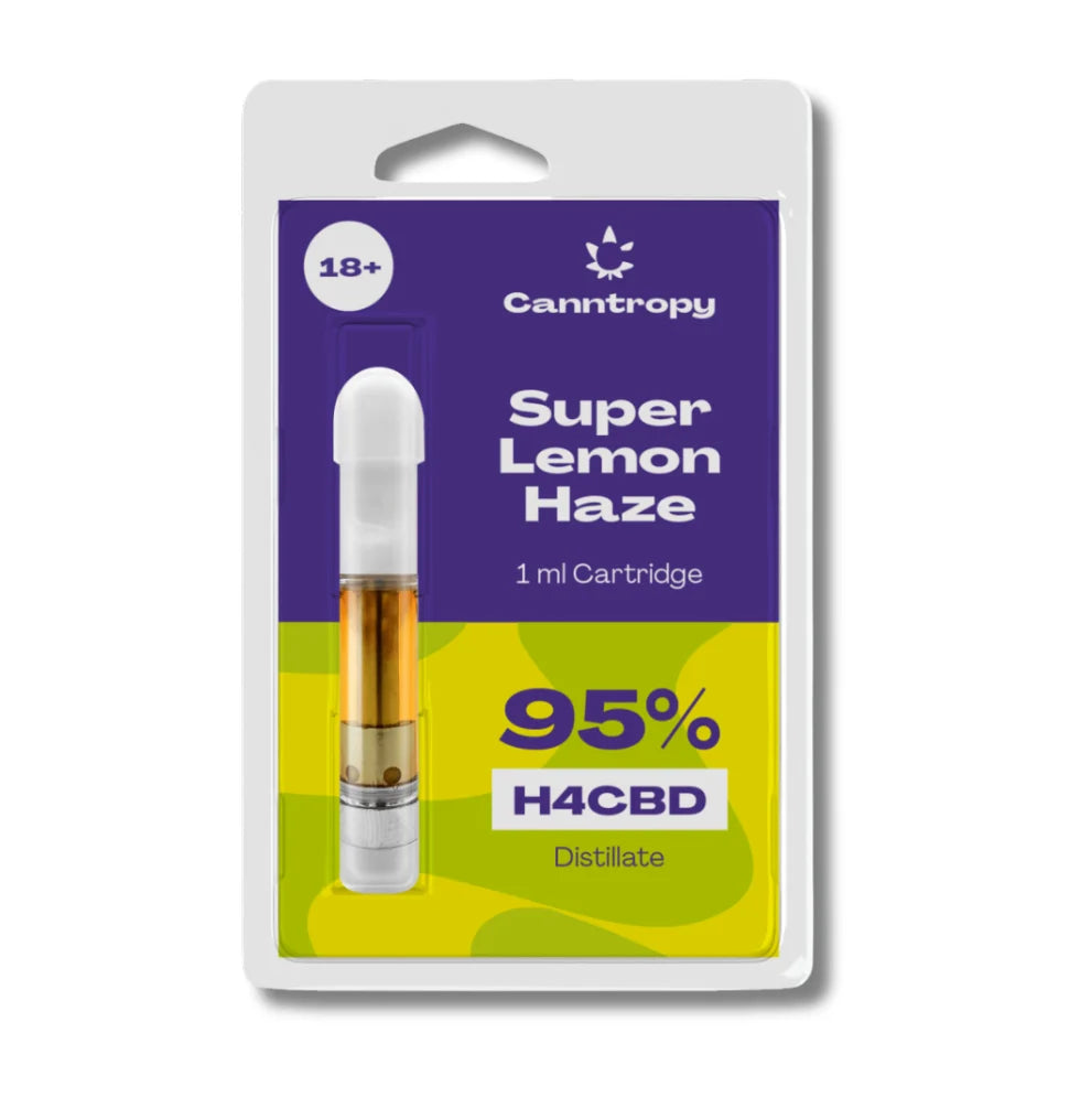 Canntropy H4CBD Kartusche Super Lemon Haze 95 Prozent 1ml 510-Gewinde laborgeprüft KANNOBA