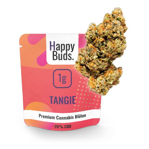 Happy Buds 1 Gramm Tangie CBD Blüten 20%