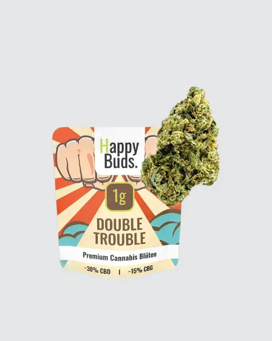 Double Trouble CBD-Blüten – 30 % CBD & 15 % 1 Gramm