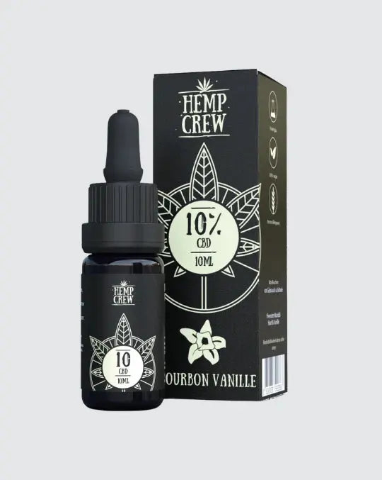 CBD Öl „Bourbon Vanille“ 5% / 10% – Vollspektrum mit mildem Vanille-Aroma Hemp Crew