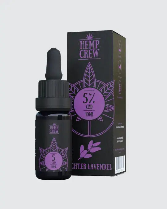 HempCrew CBD Öl „Echter Lavendel“ 5 % / 10 %