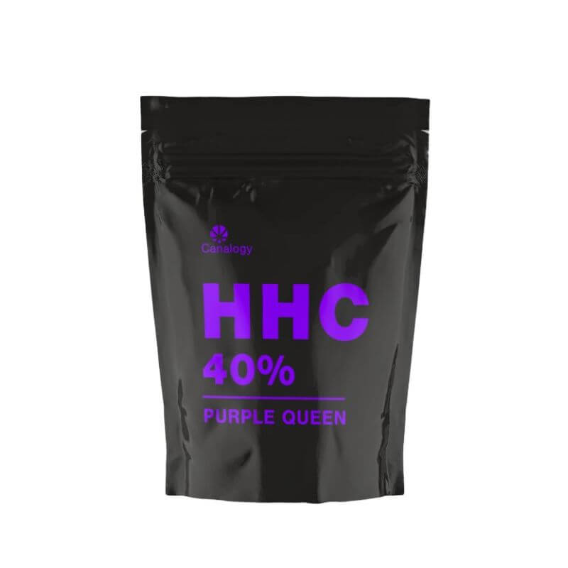 HHC 40% Purple Queen Verpackung auf hellem Hintergrund