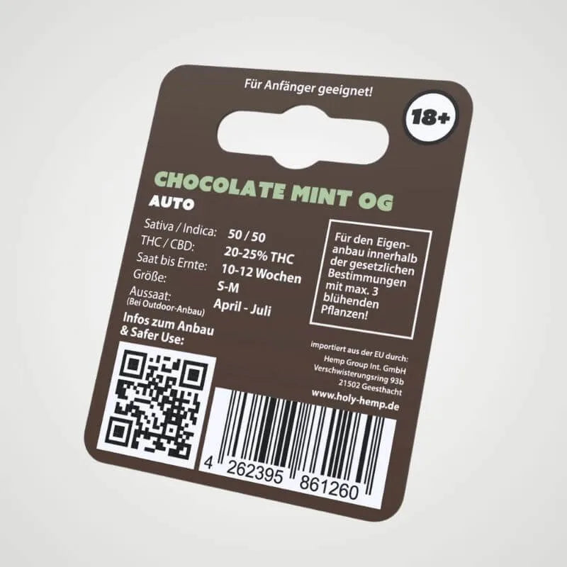 Holy Hemp Chocolate Mint OG Rückseite
