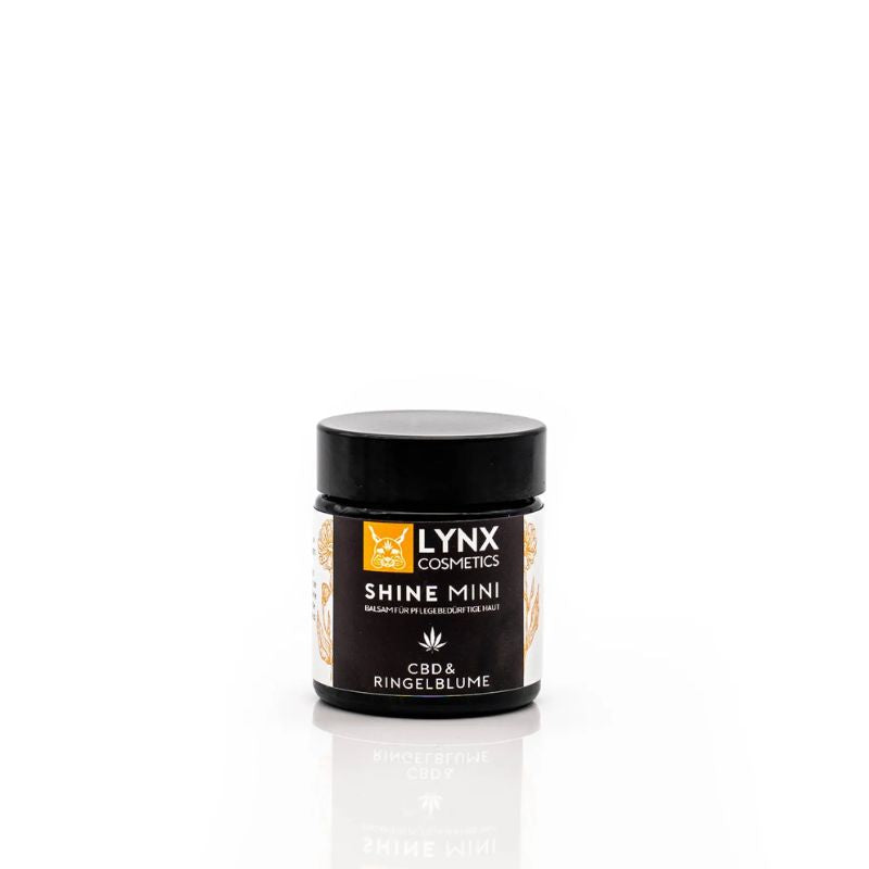 LYNX Cosmetics SHINE MINI CBD & Ringelblume Creme, kleine Größe für die tägliche Hautpflege