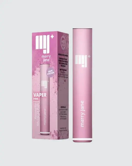 Marry Jane Prefilled Pod System – CBD & Nikotin-kompatibler Vape Akku (500 mAh, USB-C, Schwarz oder Pink) Marry Jane
