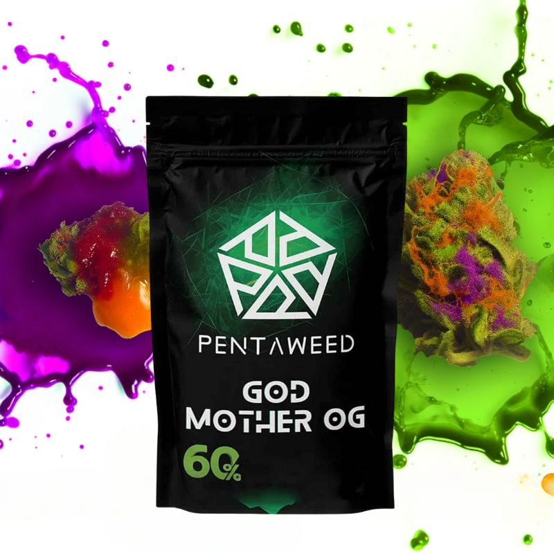 Pentaweed God Mother OG 60% Blüten in Verpackung