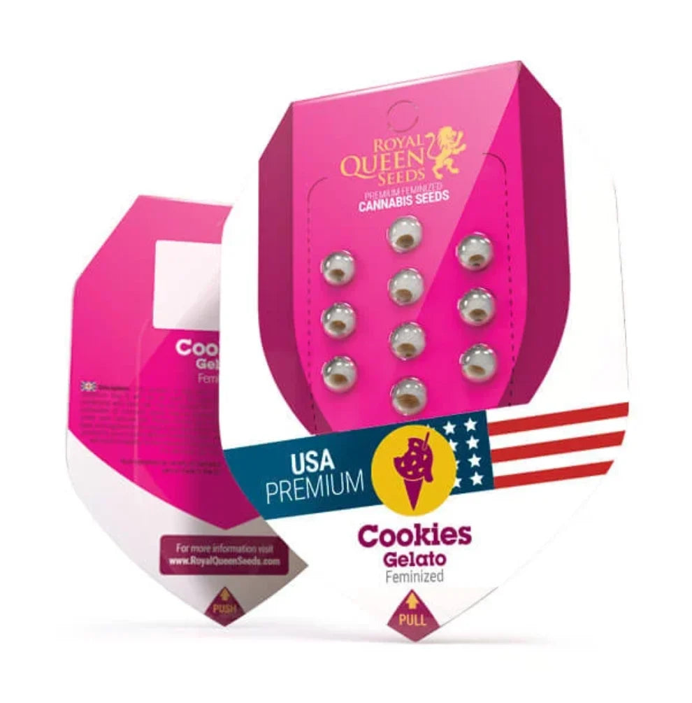  Royal Queen Seeds Cookies Gelato Samen Verpackung USA Premium feminisiert kaufen