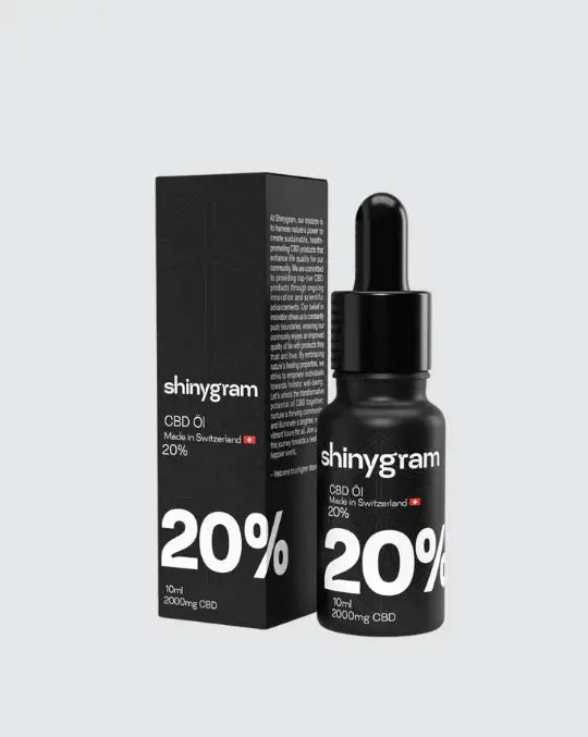 Shinygram CBD Öl 20 % – Bio Vollspektrum mit 2000 mg CBD aus der Schweiz