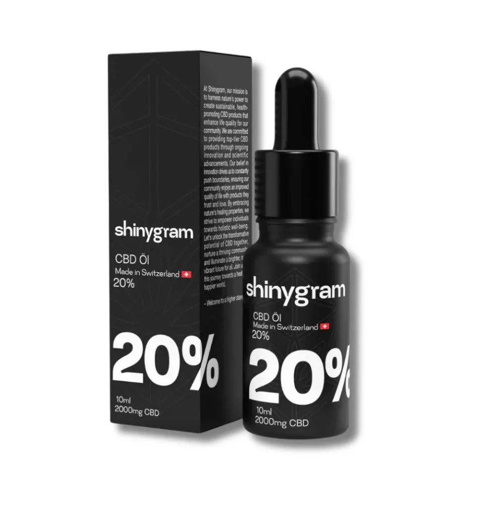 Shinygram CBD Öl 20% Bio Vollspektrum CBD Öl