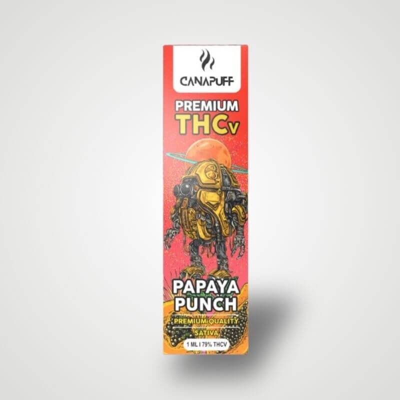 CanaPuff THCV Vape Pen Papaya Punch 79%